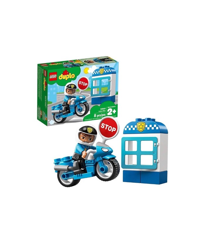 Moto De Policía Lego Duplo 10900 8 Pcs.